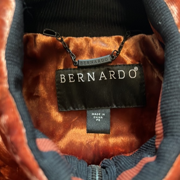 Bernardo Velvet Quilted Star Bomber Jacket PS - Picture 5 of 16